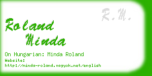 roland minda business card